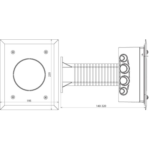 Dehn Trennstellenkasten f. WDV- Systeme 185x145x90 mm K-grau 476.055 Dehn Trennstellenkasten f. WDV- Systeme 185x145x90 mm K-grau 476.055