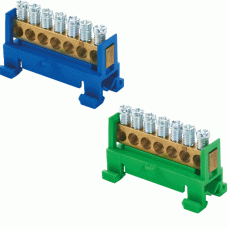 E-Term Null- und Schutzleiterschieneblock 16 mm²  7-polig