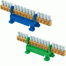 E-Term Null- und Schutzleiterschieneblock 16 mm² 12-polig
