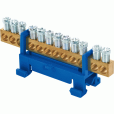 E-Term Nullleiterklemmblock 16 mm² 12-polig 651/N12 blau