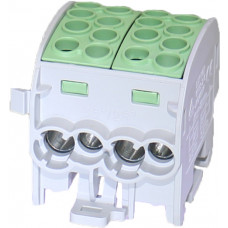 E-Term Hauptleitungsklemme 1-polig anreihbar 2x35/6x25 mm² grün