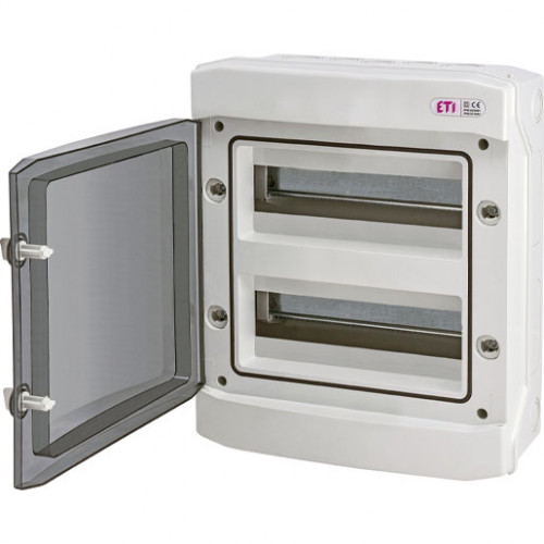 ETI Feuchtraum AP-Verteiler 2-reihig ECH-24PT