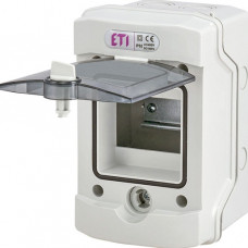 ETI Feuchtraum AP-Verteiler 1-reihig ECH-4G IP65