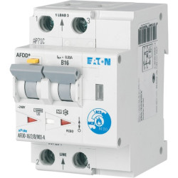 Eaton Brandschutzschalter AFDD 2-polig B-16A 30mA Typ-A Eaton Brandschutzschalter AFDD 2-polig B-16A 30mA Typ-A