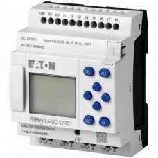 Eaton Steuerrelais EASY-E4-UC-12RC1 Basisgerät mit Display (erweiterbar Ethernet) 12/24 V DC 8DE