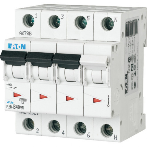 Eaton LS-Schalter 3-polig+N 10kA C-40A