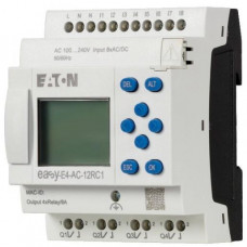 Eaton Steuerrelais easyE4 Basisgerät mit Display (erweiterbar Ethernet) 100/240V AC, 100/240V DC EASY-E4-AC-12RC1
