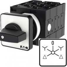 Eaton Wende-Stern-Dreieck-Schalter 32A Kontakte 10 Frontschild D-Y-0-Y-D