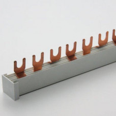 Elne Phasenschiene 3-polig Gabel 10mm² TE 17 8mm 57 Anschlüsse
