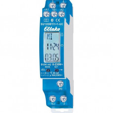 Eltako Digital einstellbare 2-Kanal-Bluetooth-Schaltuhr mit Astro-Funktion SU12DBT/1+1-UC