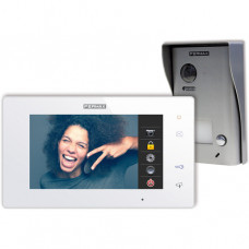 Fermax 2-Draht AP Color Video Way Kit 7" Monitor Einfamilienhaus m. Türstation Silber