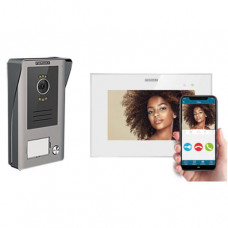 Fermax 2Video WAY FI+ KIT, Monitor 7 Zoll m. Türstation AP Einfam. Set WLAN F1571 2-DRAHT COLOR