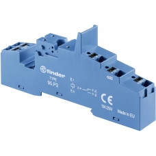 Finder Fassung mit Push-In-Anschlüssen für Relais 40.31 blau 95.P3