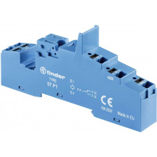 Finder Fassung mit Push-In-Anschlüssen für Relais 46.61 blau 97.P1