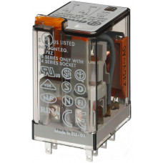Finder Industrierelais steckbar 2W 10A 230V AC Prüftaste + Anzeige Serie 55 55.32.8.230.0040