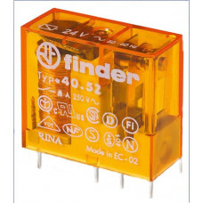 Finder Steck- Printrelais Raster 5 mm 2 Wechsler / 110V AC Serie 40 40.52.8.110.0000