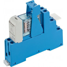 Finder Koppelrelais Schraub 2W 8A 24VDC sensitiv LED Verpol Freilauf Serie 48 48.52.7.024.0050