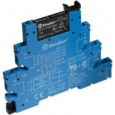 Finder Koppelrelais für DIN-Schiene Schraubklemmen 1W/6A 240V AC Serie 38 38.51.3.240.0060
