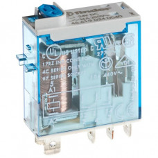 Finder  Relais mit Steckanschlüssen 1 Wechsler 16A Spule 24V DC Prüftaste + mech. Anzeige Serie 46