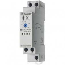 Finder Zeitrelais Einschaltverzögerung 1 Wechsler 16A für 24 bis 240V AC 80.11.0.240.0000