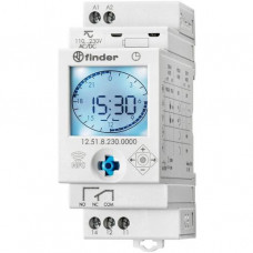 Finder Digital Zeitschaltuhr 1-Kanal mit NFC-Funktion Wochenprogramm Joystick NFC progr. Android / iOS 12.51.8.230.0000