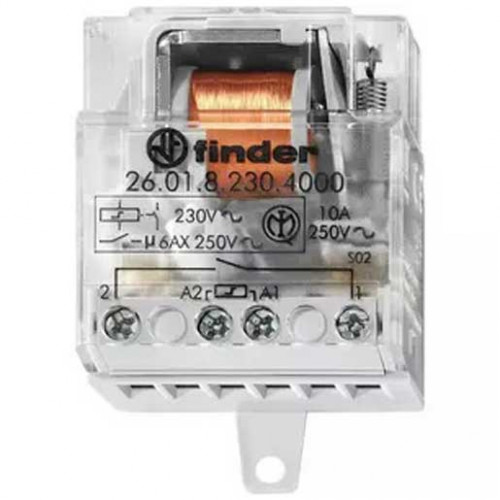 Finder Stromstoßschalter für Chassis UP-Dose 1 Schließer 10A Aus/An 230VAC Serie 26