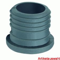Fränkische Rohrverschlussstopfen grau