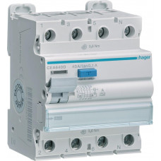 Hager FI-Schutzschalter 4-polig 40A 100mA Typ-A CEA640D