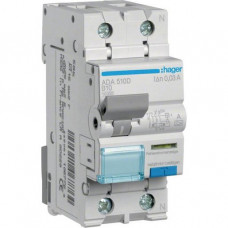 Hager FI/LS-Schalter 2-polig B-10A 30mA Typ-A