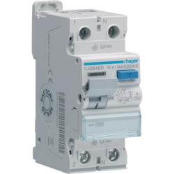 Hager FI-Schutzschalter 2-polig 40A 30mA Typ A/G CJG540D