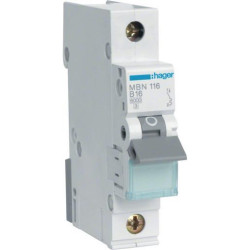 Hager LS-Schalter 1-polig 6kA B-Charakteristik 16A MBN116
