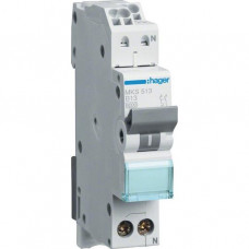 Hager LS-Schalter 1-polig+N 6kA B-Charakteristik 13A MKS513 QUICK CONNECT Schmalbau