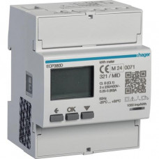 Hager Energiezähler 3-phasig direkt 80A S0 MID ECP380D