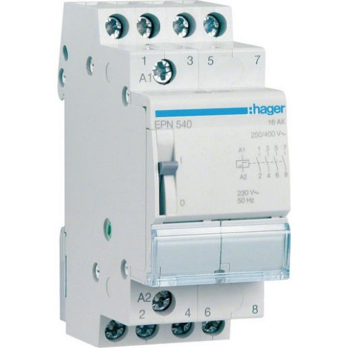 Hager Fernschalter 4 Schließer 230V 16A EPN 540 230V 16A