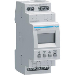 Hager Digital Zeitschaltuhr mit Bluetooth 2-Kanal EGN200 Hager Digital Zeitschaltuhr mit Bluetooth 2-Kanal EGN200