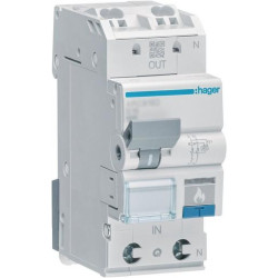 Hager Brandschutzschalter AFDD mit LS 2-polig 6kA B-10A Hager Brandschutzschalter AFDD mit LS 2-polig 6kA B-10A