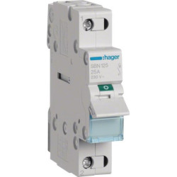Hager Ausschalter 1-polig 25A SBN125 Hager Ausschalter 1-polig 25A SBN125