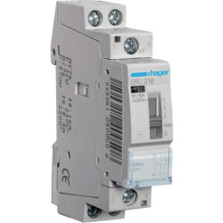 Hager Installationsschütz 1 Schließer/1 Öffner 16A 230V ERC218 mit Handschaltung Hager Installationsschütz 1 Schließer/1 Öffner 16A 230V ERC218 mit Handschaltung