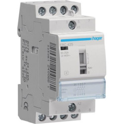 Hager Installationsschütz 4 Schließer 25A 230V ERC425 mit Handschaltung Hager Installationsschütz 4 Schließer 25A 230V ERC425 mit Handschaltung