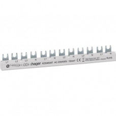 Hager Phasenschiene 12 Module 63A L1N-L2NL3N-L1N-L2N-L3N QuickBusbar KDS463AT