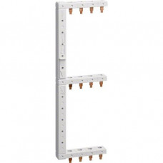 Hager Phasenschiene 3-polig + N 3-reihig 125mm links vertikal KCF668L