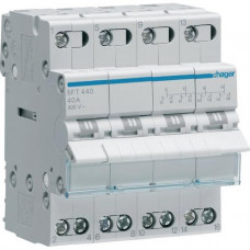Hager Netz-Notstrom 4-polig 40 A mittig Aus SFT440