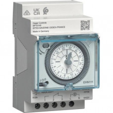 Hager Schaltuhr elektromechanisch mit Gangreserve Tagesuhr 1W 16A EHN111