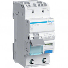 Hager FI/LS-Schalter 1-polig+N 6kA C-13A 30mA Typ-A/G