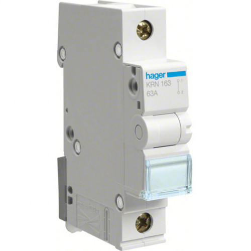 Hager Neutralleiterdurchführung 500V 4 kV bis 25 mm² KRN163 63A