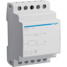 Hager Klingeltrafo 230V / 8V und 12V 16VA 3PLE ST 305