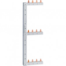 Hager Phasenschiene vertikal 3-polig+N KCF668S 125 mm 63A li/re 3-reihig