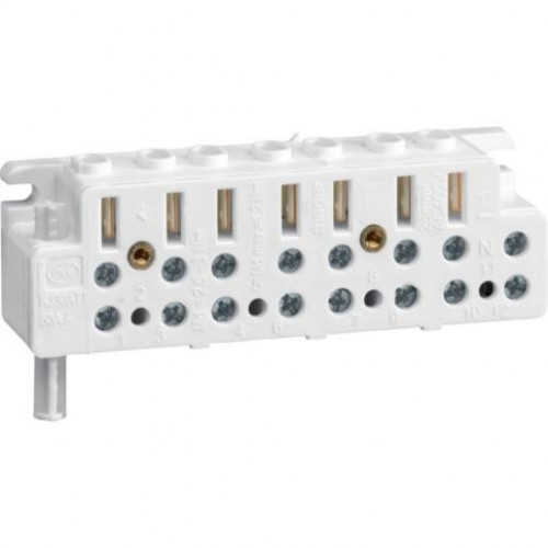 Hager Zählersteckklemme Drehstrom 50 A ohne TRE-Abschlussklemmen KJ30ATT