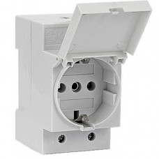 Perry Steckdose mit Klappdeckel 16A 250V