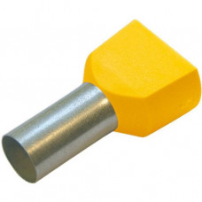 Haupa Aderendhülse Twin isoliert 6 mm² grau (100 Stk)